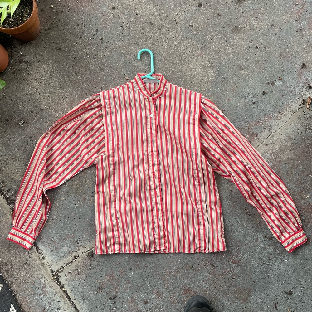 Vintage Satin Button Up